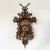 Rombach & Haas Tradition 3550-N Horloge Murale Bois (foncé) • Mouvement Mécanique 8 Jours • Coucou Forêt-Noire Sculpté à la Main