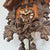 Rombach & Haas TRADITION 3460-N Horloge Murale Bois (foncé) • Mouvement Mécanique 8 Jours • Horloge Hibou Sculptée à la Main