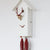 Rombach & Haas Classic SL35 H-1/14/3 Horloge Murale Blanc/Or/Rouge • Mouvement Mécanique 8 Jours • Véritable Coucou de la Forêt-Noire