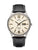 Montre pour homme UMR RUHLA avec cadran beige, bracelet en cuir noir, montre analogique