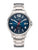 Montre pour homme UMR Ruhla avec cadran bleu, boîtier en titane, bracelet en métal et verre saphir