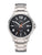 Montre pour homme avec cadran noir, boîtier et bracelet en titane, affichage de la date