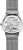 Bracelet de montre pour homme avec bracelet en maille argentée, fond transparent avec motif Bauhaus