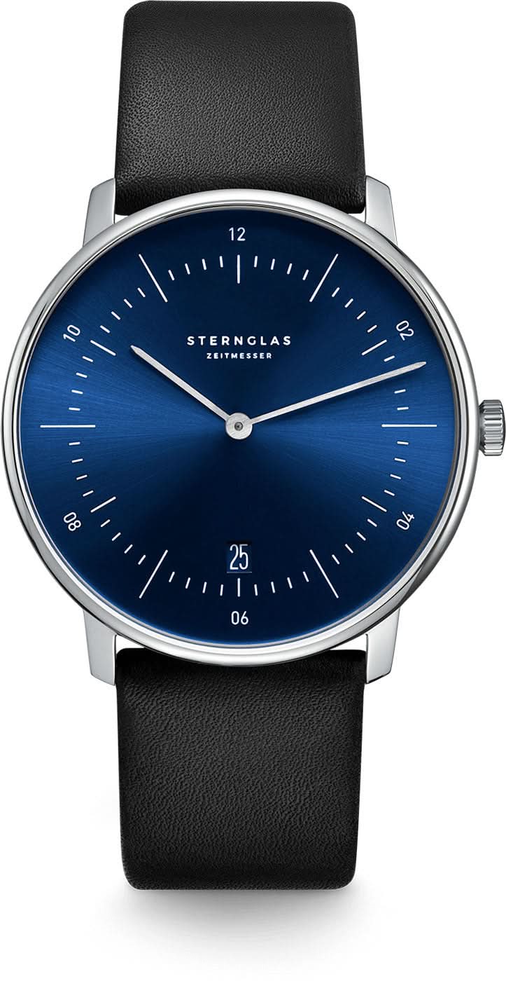 Sternglas Naos S01-NA06-PR07 Montre Unisexe • Design Bauhaus • Verre Saphir