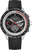 Montre homme avec bracelet textile noir et cadran chronographe noir