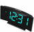 Réveil numérique JVD moderne 17.0 x 9.5 x 5.0 cm en plastique • affichage de la température • fonction snooze