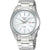 Seiko 5 Sports Herrenarmbanduhr: silbernes Edelstahlband, weißes Zifferblatt, Tag-Datum
