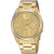 Seiko Herrenarmbanduhr mit goldfarbenem Metallband, rundem Zifferblatt und Datumsanzeige