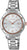 Casio SHEEN Montre Femme : bracelet argenté en acier inoxydable, cadran rond, aiguilles couleur or rose