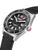 Swiss Military Hanowa Herrenuhr mit schwarzem Zifferblatt, eingelassener Krone und Datumsfenster
