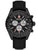 Swiss Military Hanowa Chronograph-Herrenarmbanduhr, schwarzes Lederband, schwarzes Zifferblatt