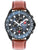 SWISS MILITARY HANOWA Chronograph für Herren, braunes Lederarmband, blau-schwarzes Zifferblatt