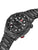 Herrenarmbanduhr Swiss Military Hanowa, seitliche Krone und schwarzes Metallarmband