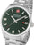 Herrenarmbanduhr Swiss Military Hanowa mit grünem Zifferblatt und Edelstahlarmband