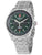 Herren-Chronograph mit grünem Zifferblatt, Tachymeter-Lünette und Edelstahlband
