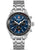 Herren-Chronograph Swiss Military Hanowa mit blauem Zifferblatt und Edelstahlarmband