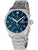 Herren-Chronograph mit blauem Zifferblatt, Chronographen-Subdials und Edelstahlarmband