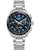 Swiss Military Hanowa Chronograph-Uhr mit blauem Zifferblatt und Edelstahlarmband
