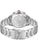 Swiss Military Hanowa Armbanduhrrückseite mit silbernem Gehäuse und Metallarmband