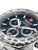 Chronographen-Zifferblatt mit blauen Totalisatoren, rotem Schweizerkreuz und Datumsfenster
