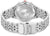 Herrenarmbanduhr mit Edelstahlarmband, Gehäuseboden von hinten, eingelassene Beschriftung