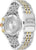 Bracelet de montre pour homme, bracelet en métal argenté avec maillons dorés, fond
