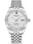 Herrenarmbanduhr Swiss Military Hanowa mit silbernem Zifferblatt und Edelstahlarmband, Automatik