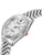 Herrenarmbanduhr Swiss Military Hanowa schrägansicht mit geripptem Lünette-Design und Edelstahlarmband