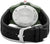 Fond de montre pour homme en acier inoxydable, boîtier vert et bracelet en silicone noir