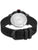 Schwarze Swiss Military Hanowa Armbanduhr mit Edelstahlrückseite und Band-Schließe