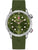 Herrenarmbanduhr Swiss Military Hanowa mit grünem Kautschukband und grünem Zifferblatt, Datum