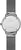 Fond de montre pour femme avec gravure, boîtier rond en acier inoxydable et bracelet en maille