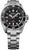Montre Seiko Prospex pour homme avec bracelet en acier, cadran noir et index luminescents