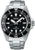 Montre Seiko Prospex pour homme avec bracelet en acier, cadran noir et lunette de plongée