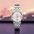 Montre Seiko Presage pour femme avec bracelet en acier inoxydable argenté et cadran rose