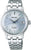 Montre pour femme avec bracelet en métal argenté et cadran bleu clair (automatique)