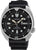 Montre de plongée Seiko Prospex pour homme avec cadran noir, lunette de plongée et bracelet en caoutchouc noir