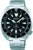 Herrenarmbanduhr: schwarzes Zifferblatt, Leuchtindizes, Automatik, Stahlband, Saphirglas