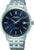 Herrenarmbanduhr mit blauem Zifferblatt und Edelstahlband, Automatik, Datumsfenster