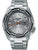 Seiko 5 Sports Herren-Automatikuhr mit silberfarbenem Edelstahlband, grauem Zifferblatt, Datum