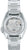 Bracelet de montre pour homme en acier avec fond transparent et mouvement visible, forme de boîtier ronde