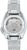 Montre bracelet pour homme Seiko : fond de boîtier visible à travers le verre, bracelet en acier inoxydable.