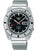 Herrenarmbanduhr SEIKO 5 Sports mit schwarzem Zifferblatt und Edelstahlarmband