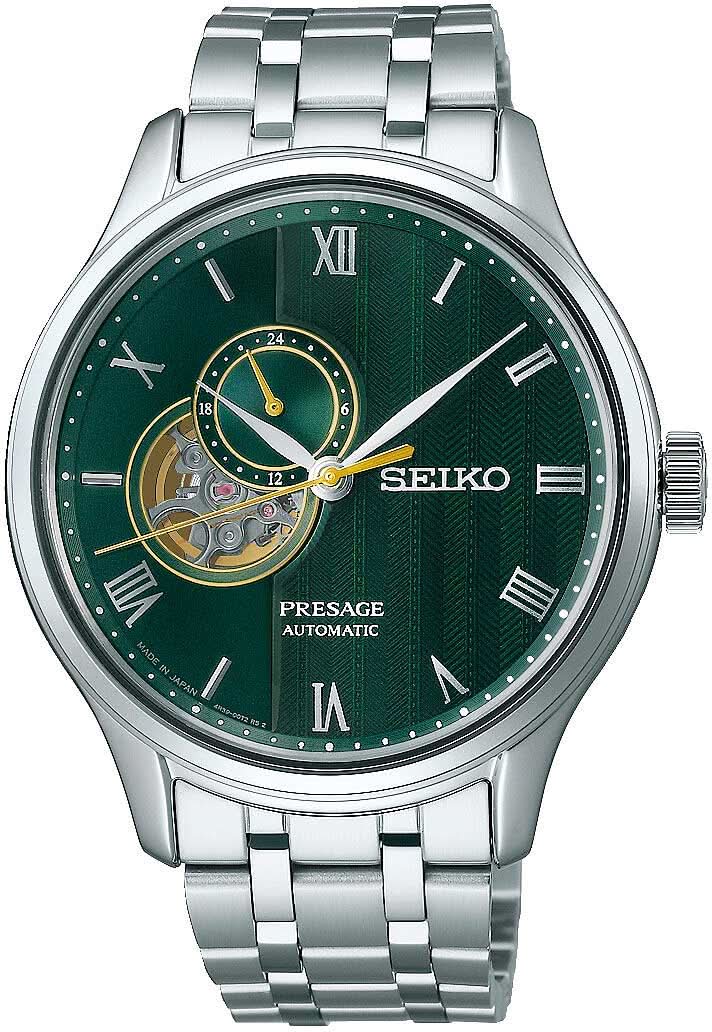 Montre Seiko Presage SSA463J1 pour homme • Open Heart • Verre saphir