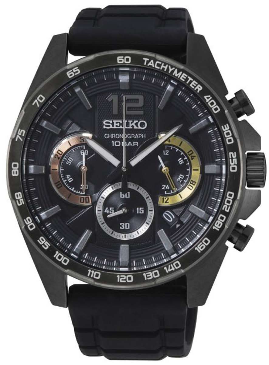Montre Seiko Conceptual SSB349P1 pour homme • Chronographe précis • Étanche jusqu'à 10 bars
