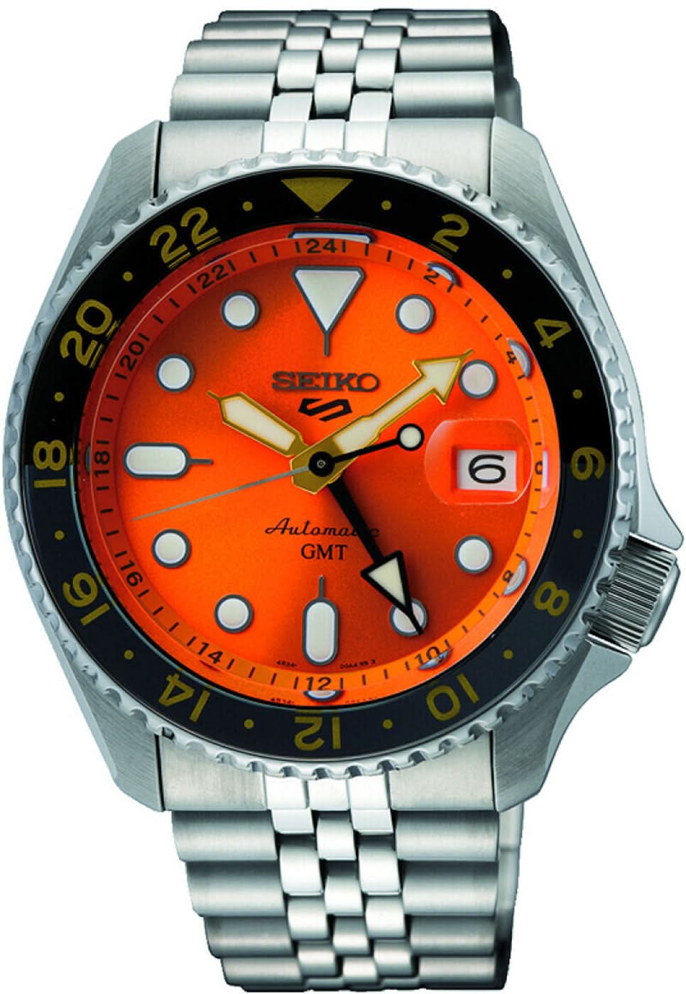 Montre Seiko 5 Sports SSK005K1 pour homme • Fonction GMT • Automatique 4R34