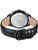 Herren-Chronograph Swiss Military Hanowa Rückseite mit schwarzem Lederarmband
