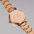 Holzkern Sunglister Damenarmbanduhr Rückseite mit Gravur und 316L-Edelstahl