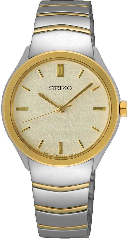 Montre Seiko Conceptual SUR550P1 pour femme • Finition or rose • 30 mm