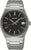Montre pour homme Seiko avec cadran noir, affichage de la date et bracelet en acier inoxydable